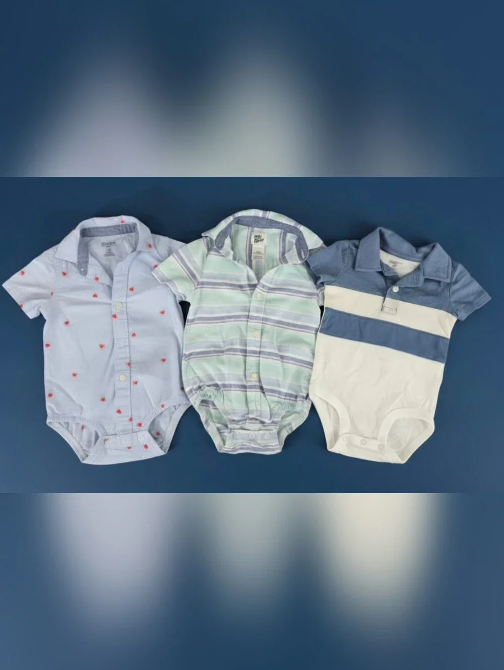 OshKosh B'Gosh Polo-Style Bodysuit Bundle 12 Months